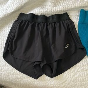 gymshark black shorts size small